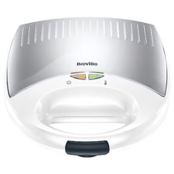 Breville VST027 Sandwich Toaster, White Stainless Steel